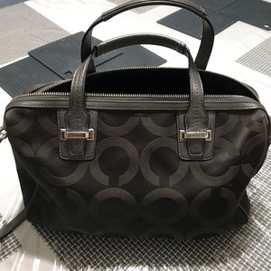 Coach Black Logo Satchel